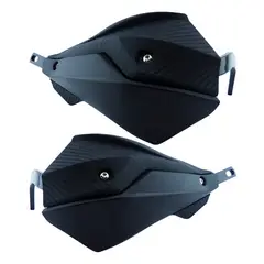 OEM - PROTECTOR DE MANILLA PARA MOTO BASE METAL NEGRA SET X 2 PCS