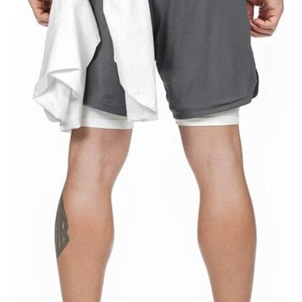 OEM - Short Gimnasio Hombre Con Calza Y Bolsillo Para Celular