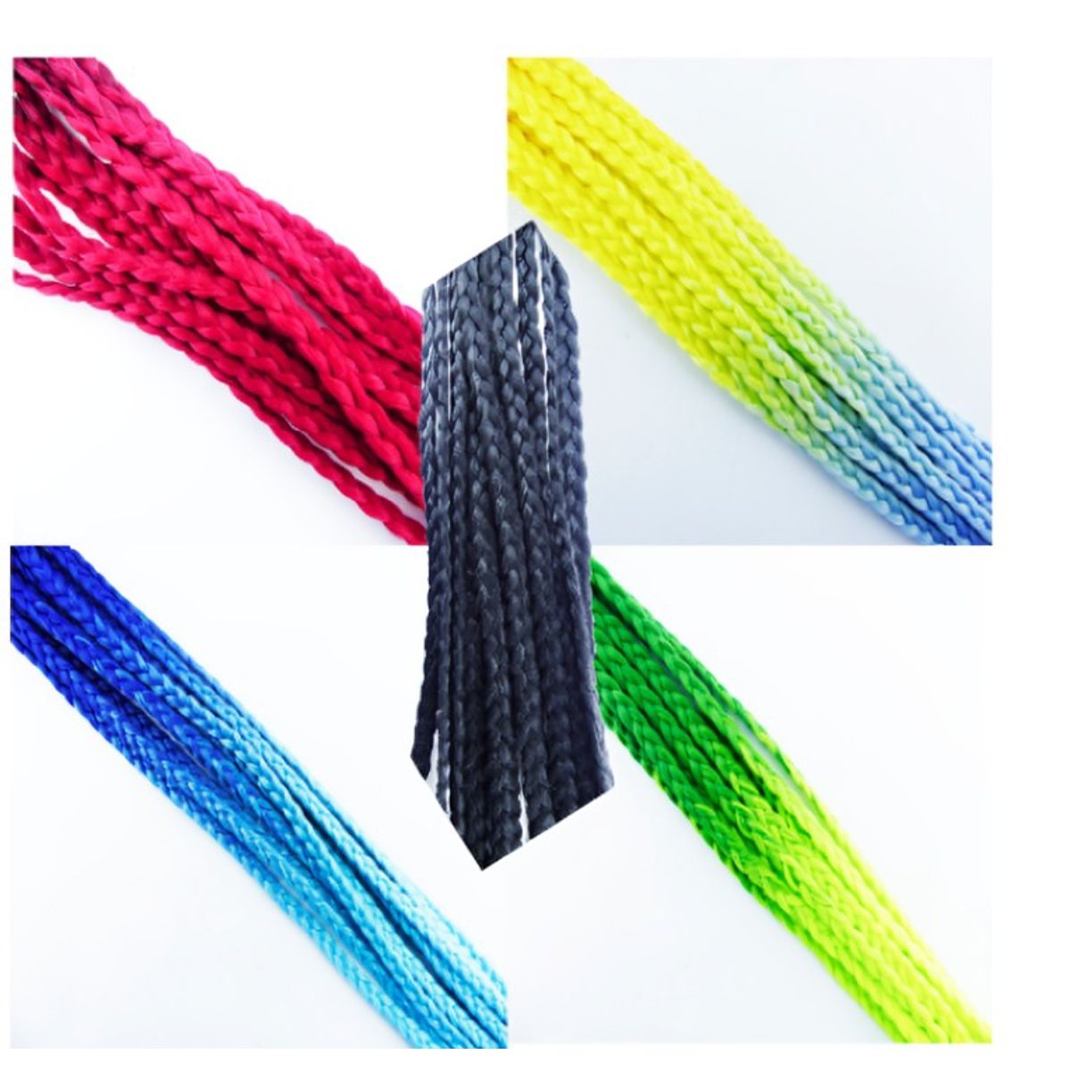 OEM - TRENZAS PARA CASCO DE MOTO CON VENTOSA DISEÑO EN 5 COLORES