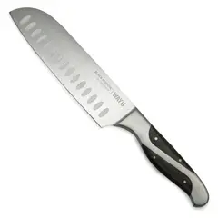 WAYU - Cuchillo Santoku Black Edition 34cm Acero Inoxidable