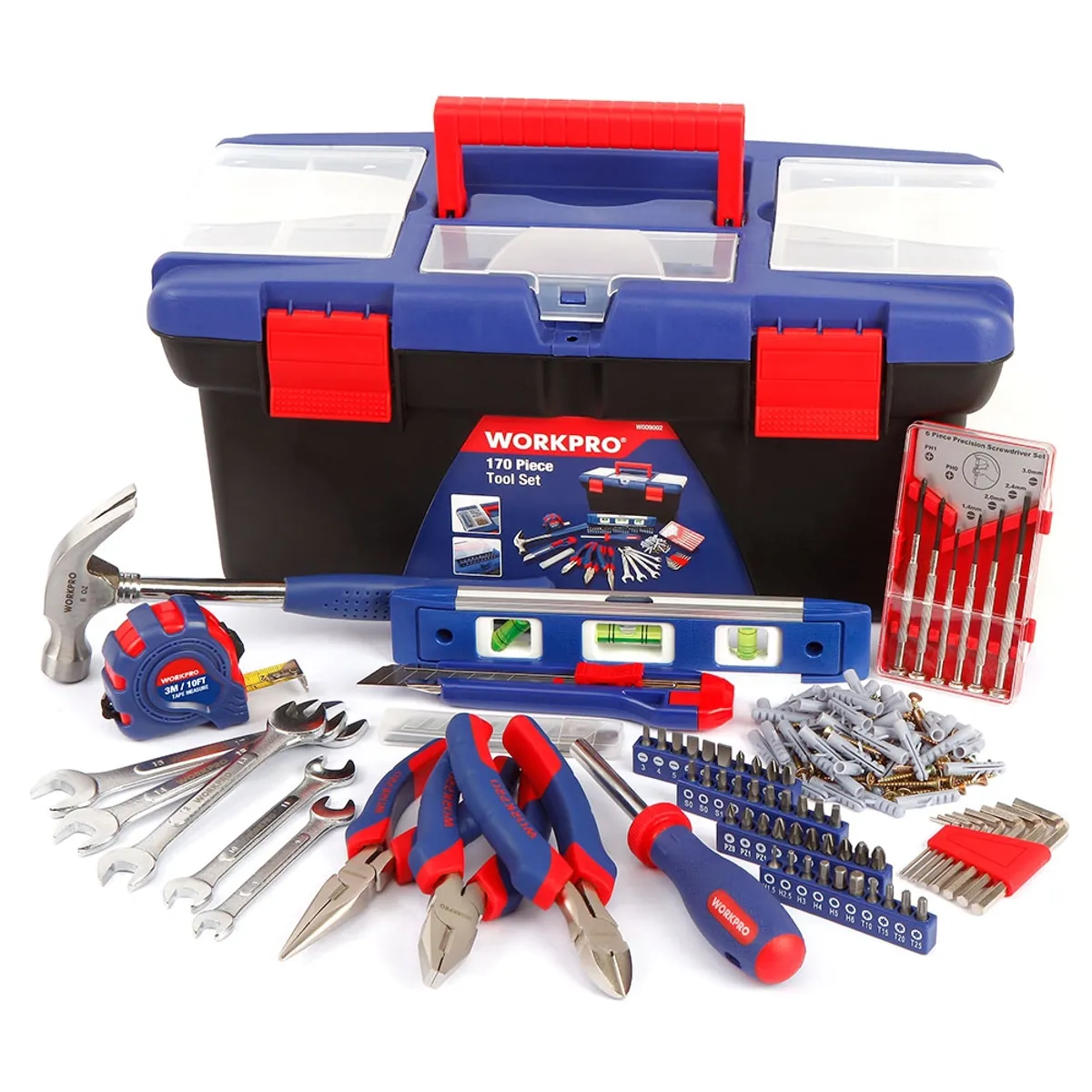 WORKPRO - SET HERRAMIENTAS MANUALES 170 PCS WORKPRO