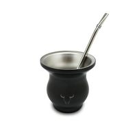 Mate Insulado Set Con Bombilla 230mL Acero Inoxidable