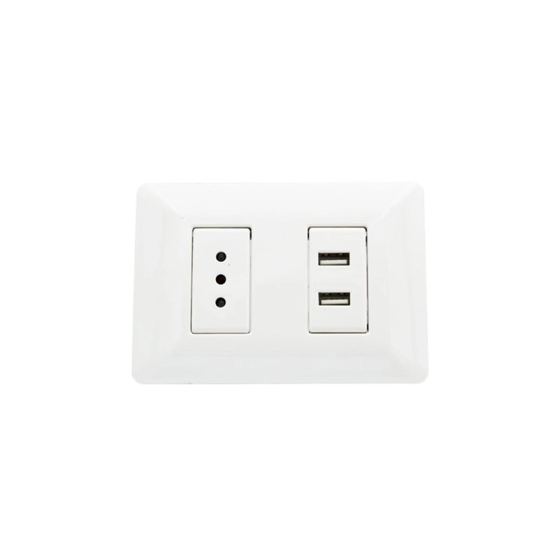PHILCO - Enchufe Simple Con Usb Philco 250v10a