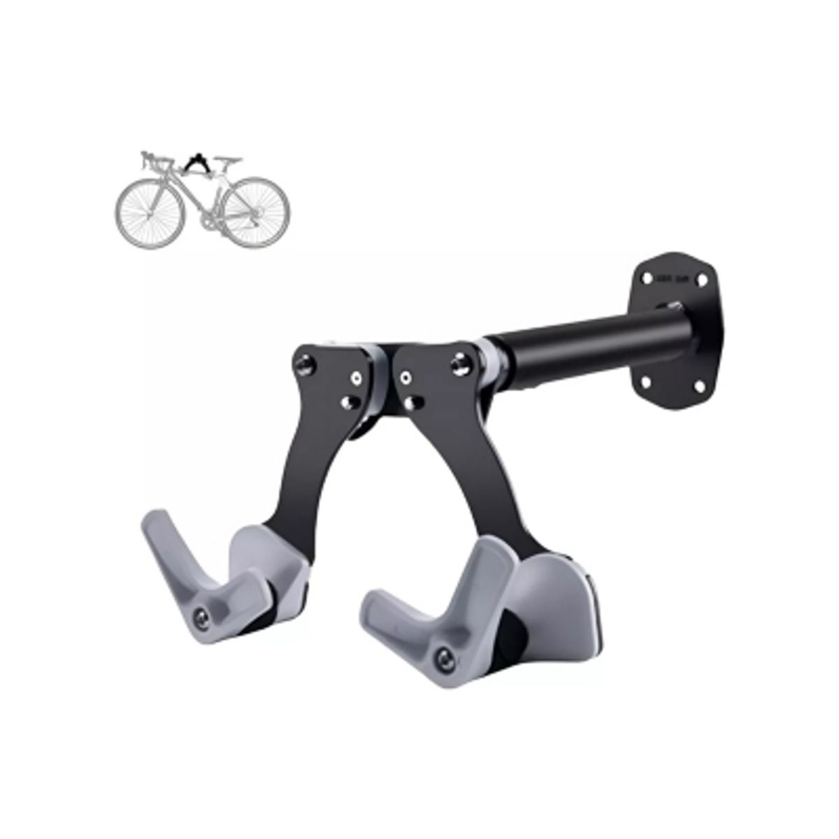 GENERICO - Soporte Muro Para Bicicletas 25kg Tipo Ganchos Reparación