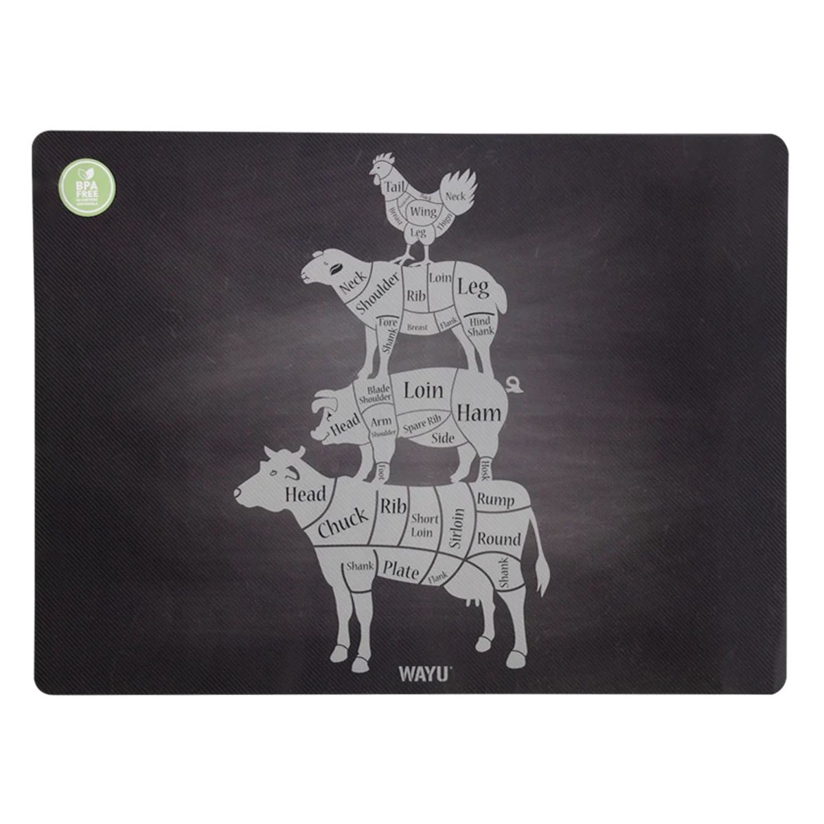 WAYU - Individual Diseño Animales 40x30cm Cocina Mantel Sobremesa Wayu