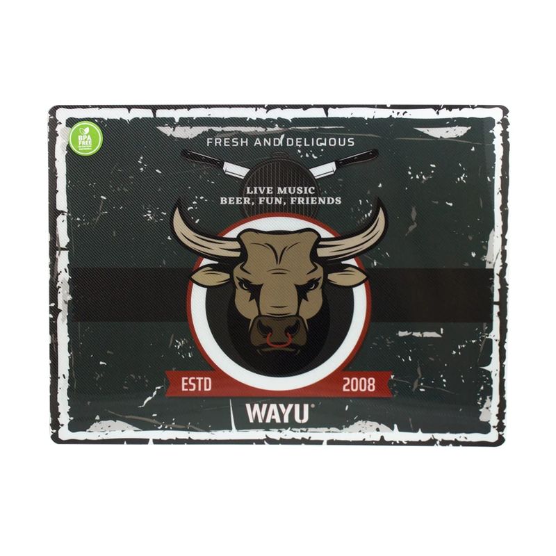 WAYU - Individual 40x30cm Toro Wayu Mesa Quincho Asado Cocina