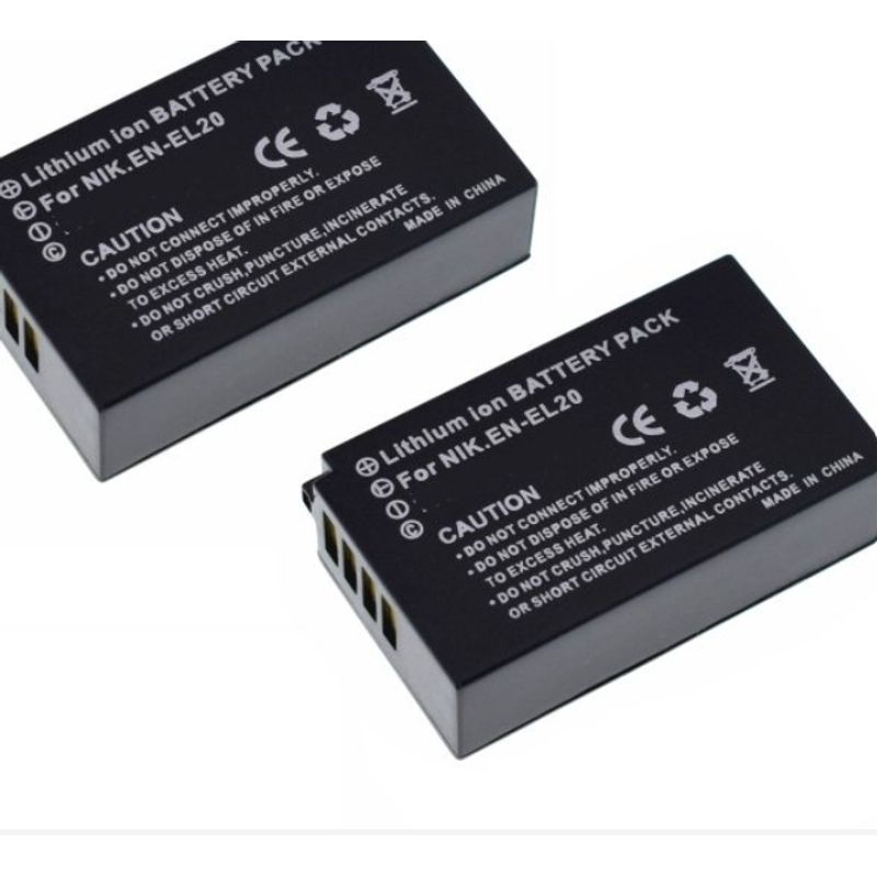 GENERICO - 2 BATERÍAS EN-EL20 ALTERNATIVA NIKON