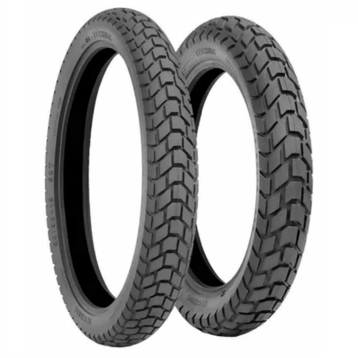 GENERICO - Pack de 2 Neumáticos Moto 90/90/21 + 120/80/18 Dual-Mixto