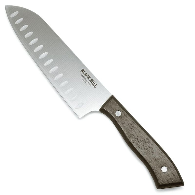BLACK BULL - Cuchillo Santoku 31cm Acero Inoxidable Black Bull