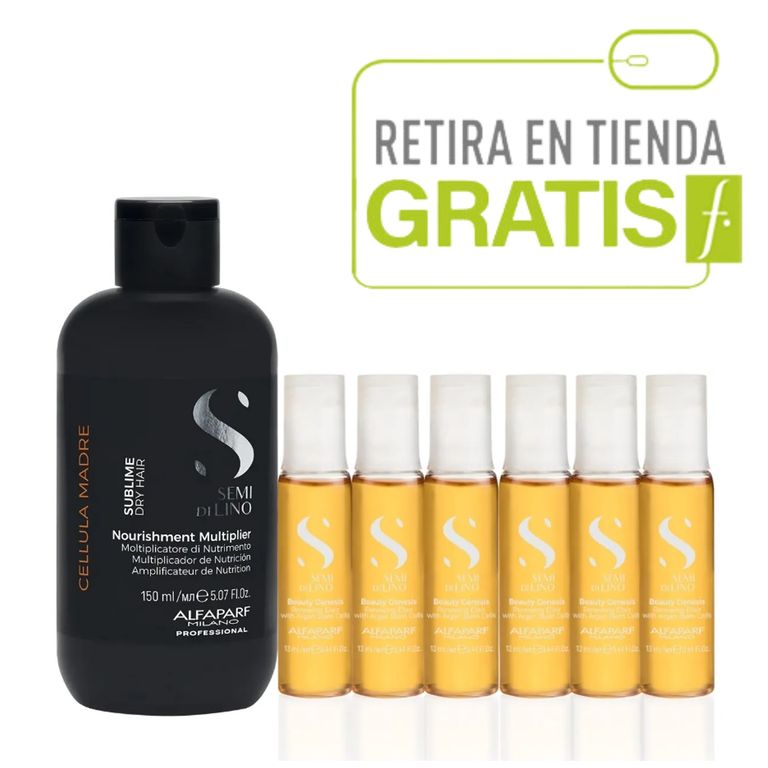 ALFAPARF Kit Tratamiento Celulas Madres Nutricion + 6 Ampollas