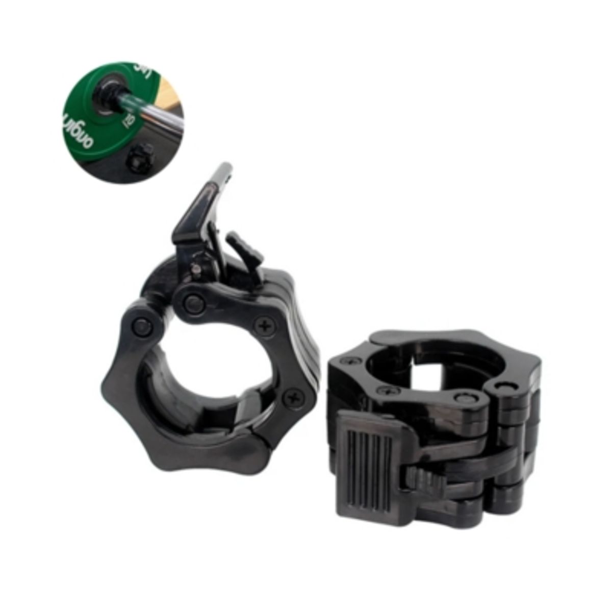 GENERICO - Abrazadera Clip De Mancuerna Barra Pre Olímpica Pesas Gym