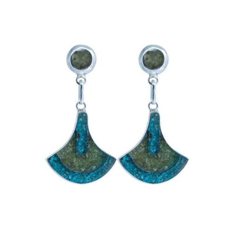ALUNA JOYAS - Aros Plata Mujer Jade