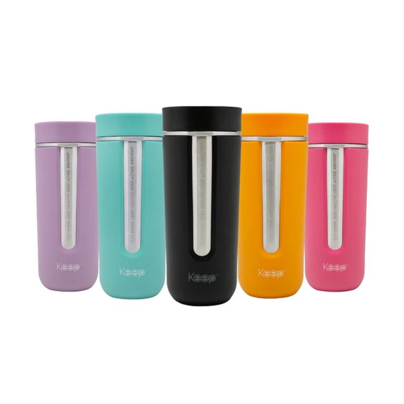 KEEP - Vaso Mug Térmico Keep Bebidas Calientes y Frias Fucsia