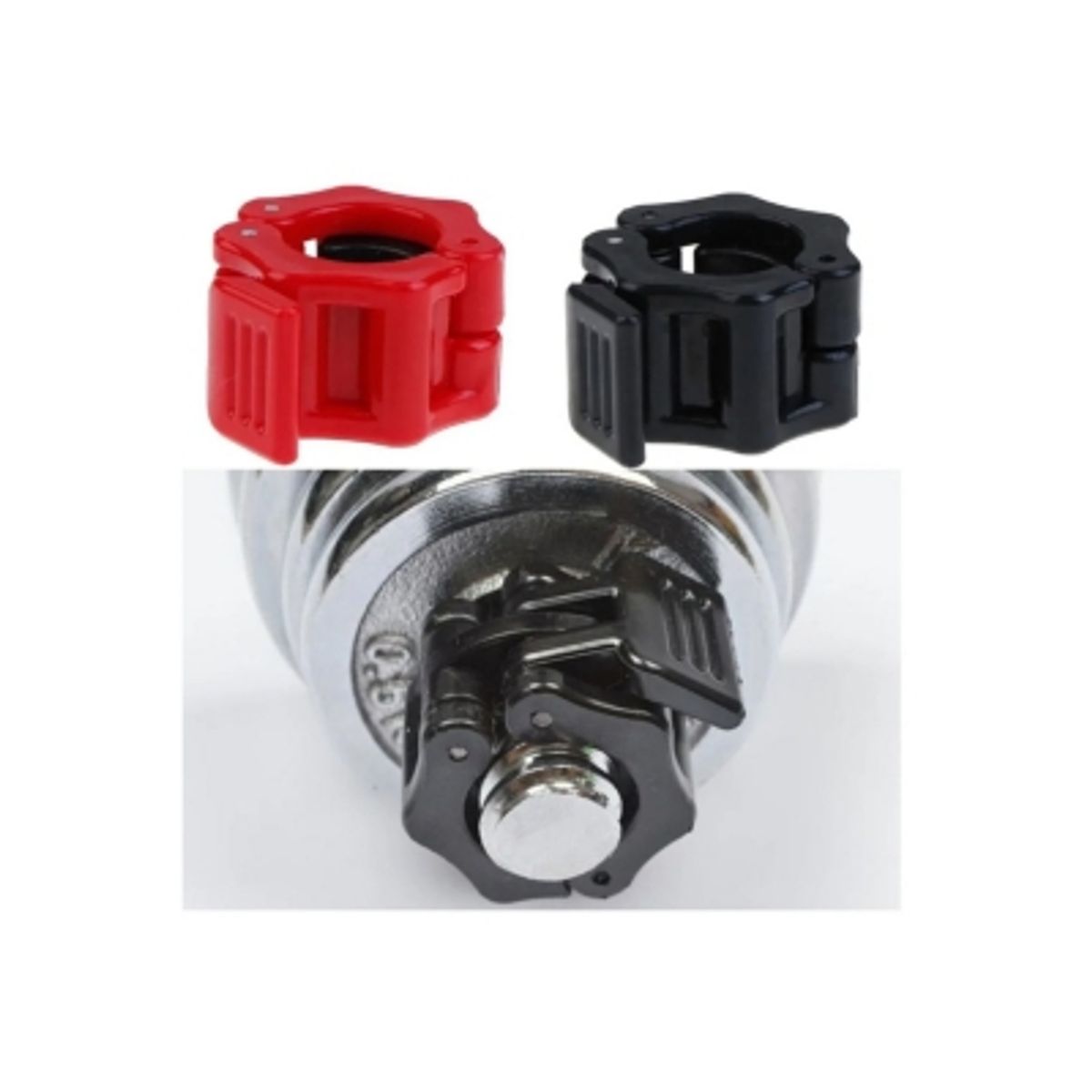 GENERICO - Abrazadera Clip De Mancuerna Barra Pre Olímpica Pesas Gym