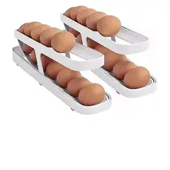 GENERICO - Pack 2 Organizador De Huevos Rodantes