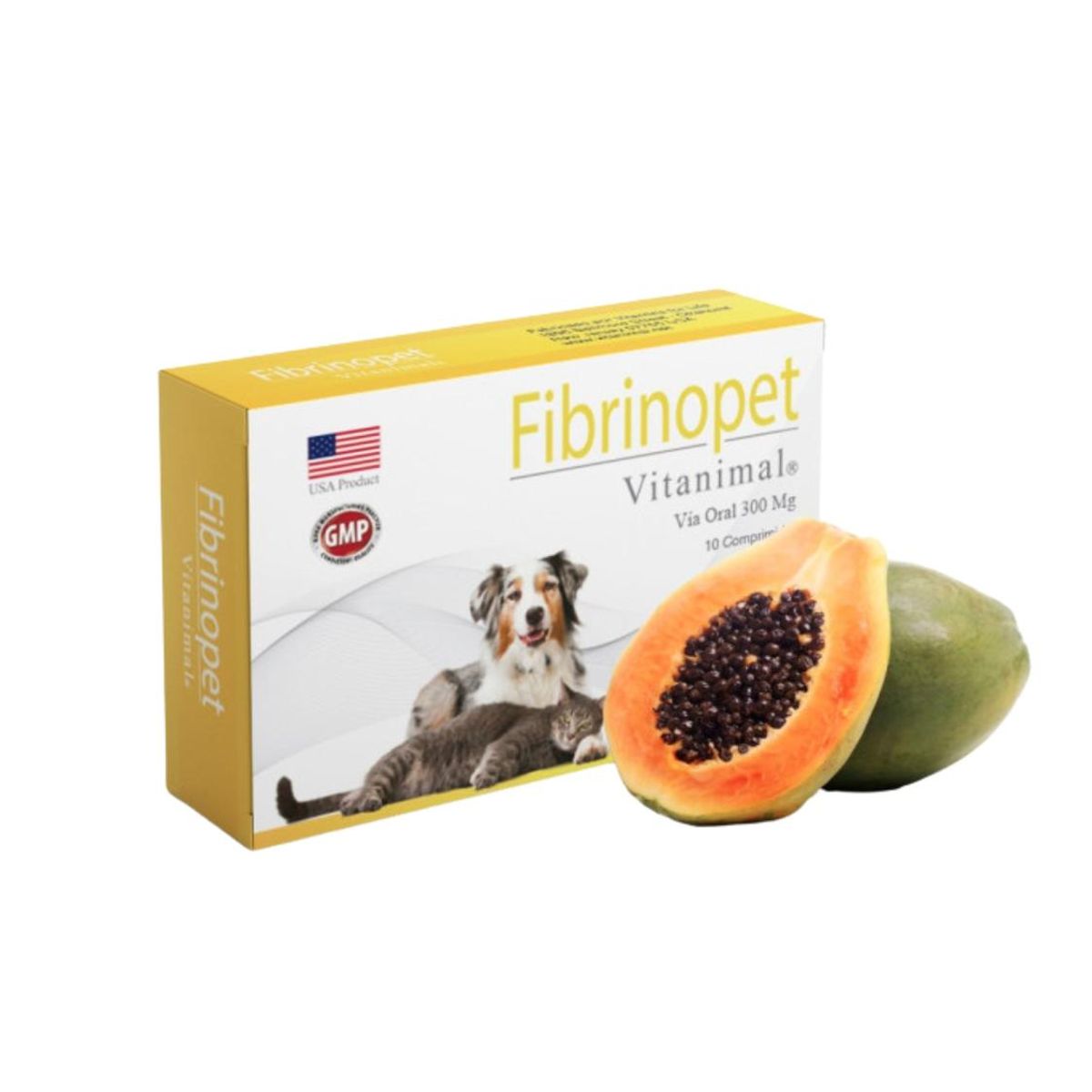 GENERICO - Suplemento Fibrinopet 10 Comprimidos