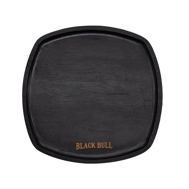 BLACK BULL - Plato Madera Bamboo Black Bull 25x25cm Parrilla Cocina