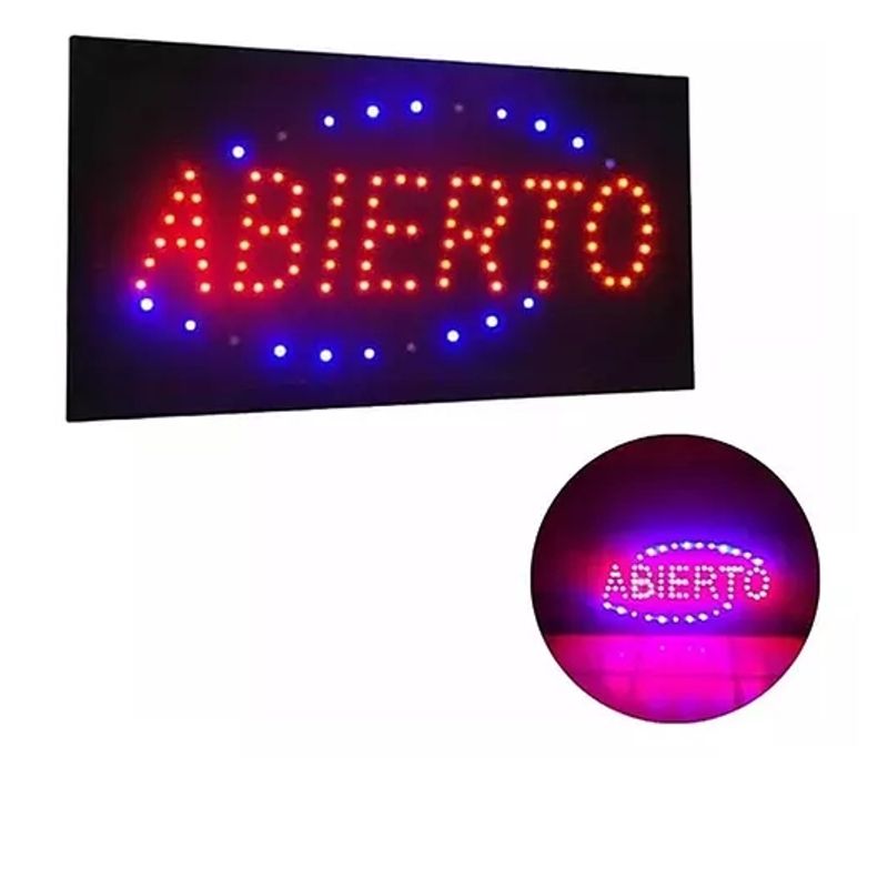 GENERICO - Letreros Leds Luminosos Letrero Negocio De Diferente Texto
