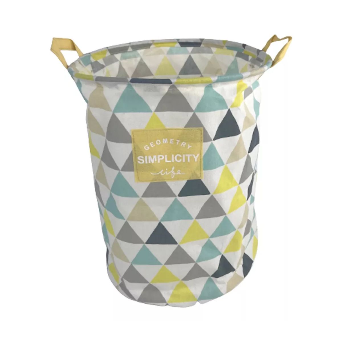 GENERICO - Cesto Canasto De Ropa Sucia Plegable Diseño Triángulos 35x45