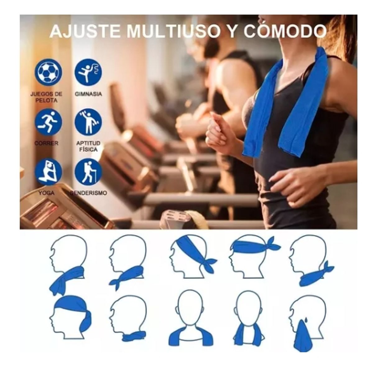 GENERICO - 2 Toalla Microfibra Deporte Secado Rapido Natación Viaje Gym