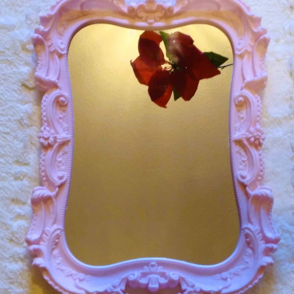 GENERICO - Pack 2 Bandeja Espejo Redondeado Deco Candy Bar - Rosado