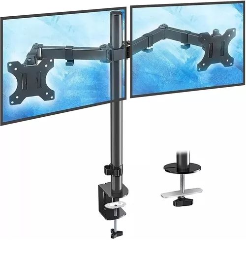 GENERICO Soporte Para 1 o 2 Monitores (10" - 27") Soporte Doble