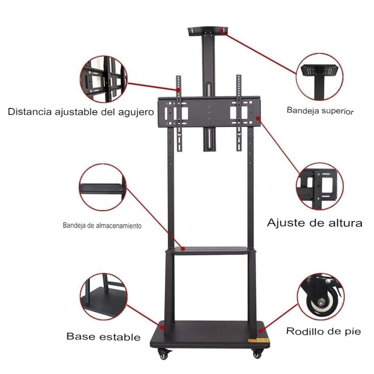 GENERICO - Base Fija Móvil para TV 32 a 70 Pulgadas