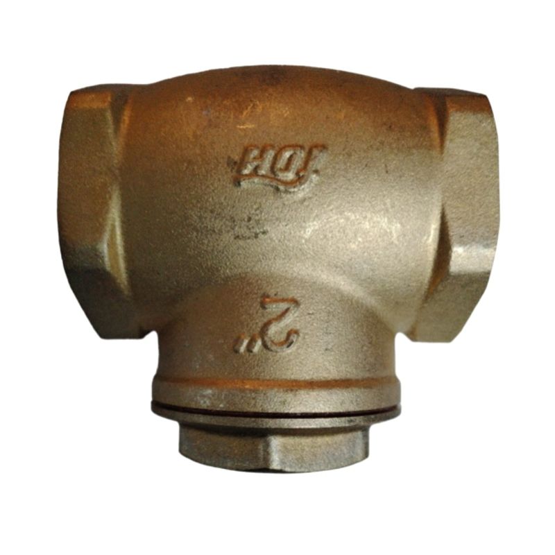 GENERICO - Válvula Retención Horizontal Chapaleta Bronce 2 1/2 Pulgadas