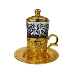 SENA - TAZA TURCA COLOR DORADO