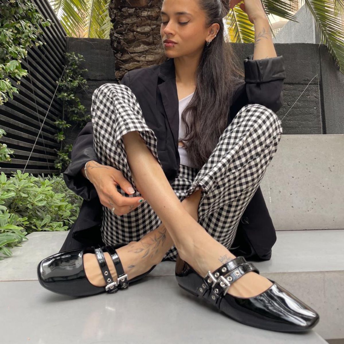 CHALADA - Ballerina Mujer V Negro Casual Chalada Miu-3