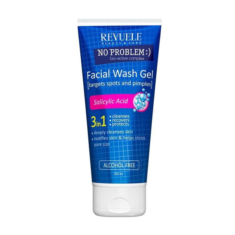 REVUELE - No Problem Gel Limpiador Antiacné con Ácido Salicílico 200Ml