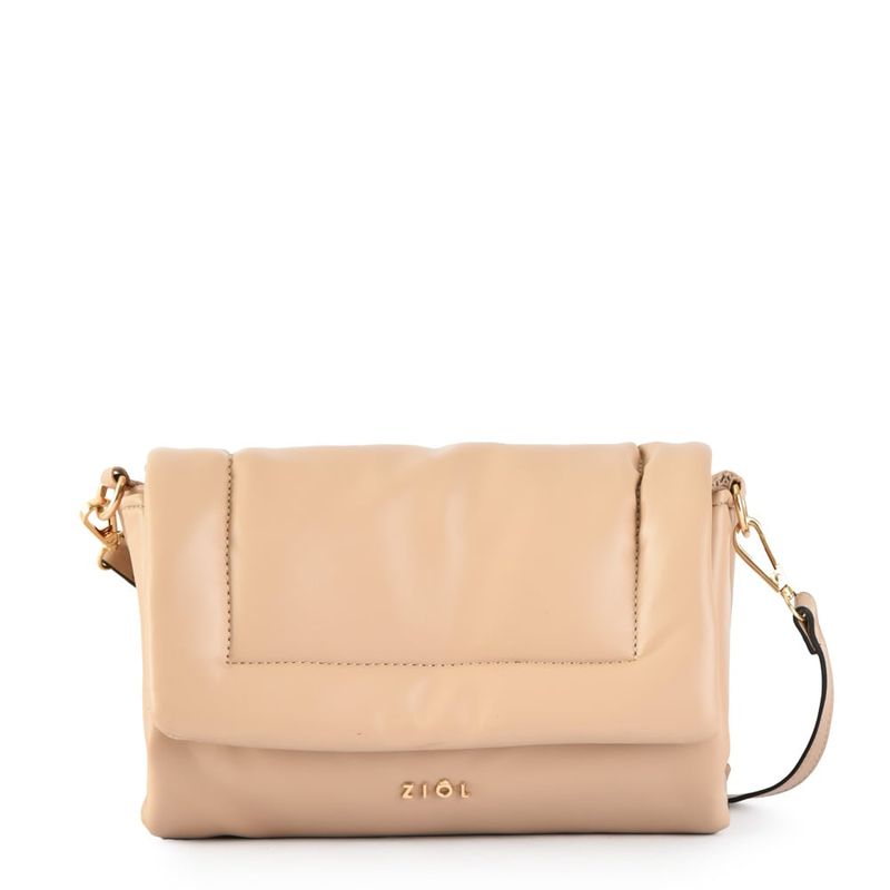 ZIOL - Cartera bandolera grande fannie beige oscuro