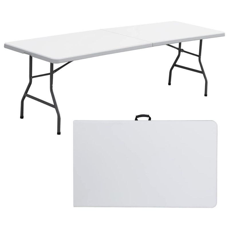 GENERICO - Mesa Móvil Plegable de Plástico Resistente