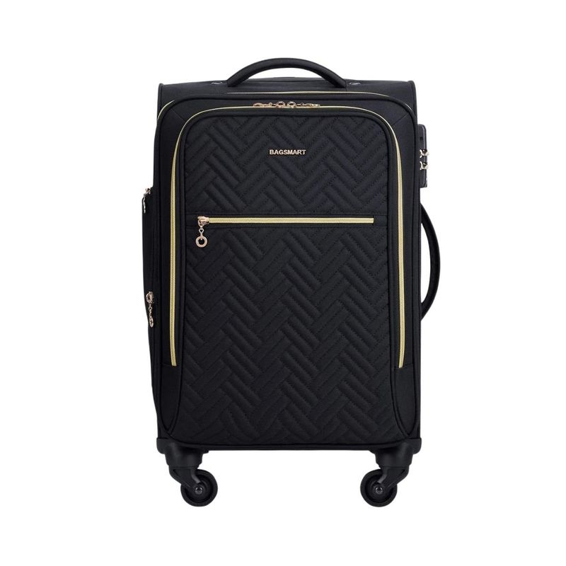 BAGSMART - Bagsmart Maleta de Mano Acolchada Bonchemin Expandible 43L51L  Negro