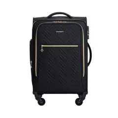 BAGSMART - Maleta de Mano Acolchada Bonchemin Expandible 43L-51L - Negro