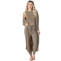 TIOZONEY - Conjunto Deportivo Suéter de Manga Larga y Pantalones Largos Mujer