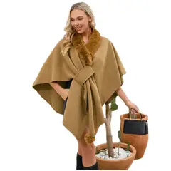 TIOZONEY - Chaqueta Efecto Gamuza Mujer