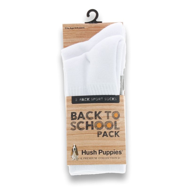 HUSH PUPPIES - Calcetín Niño Sport 2Pack Blanco HUSH PUPPIES