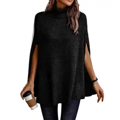 MOSS ROSE - Jersey de capa de manga cinco cuartos para mujer