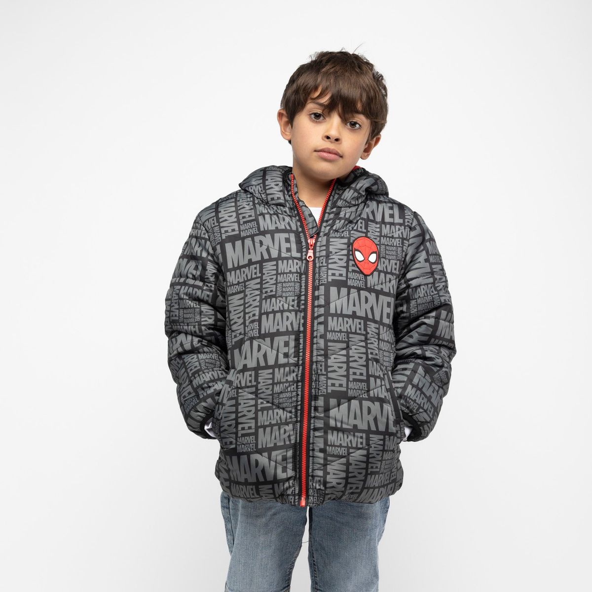 MARVEL - Parka Niño Spiderman Negro Marvel