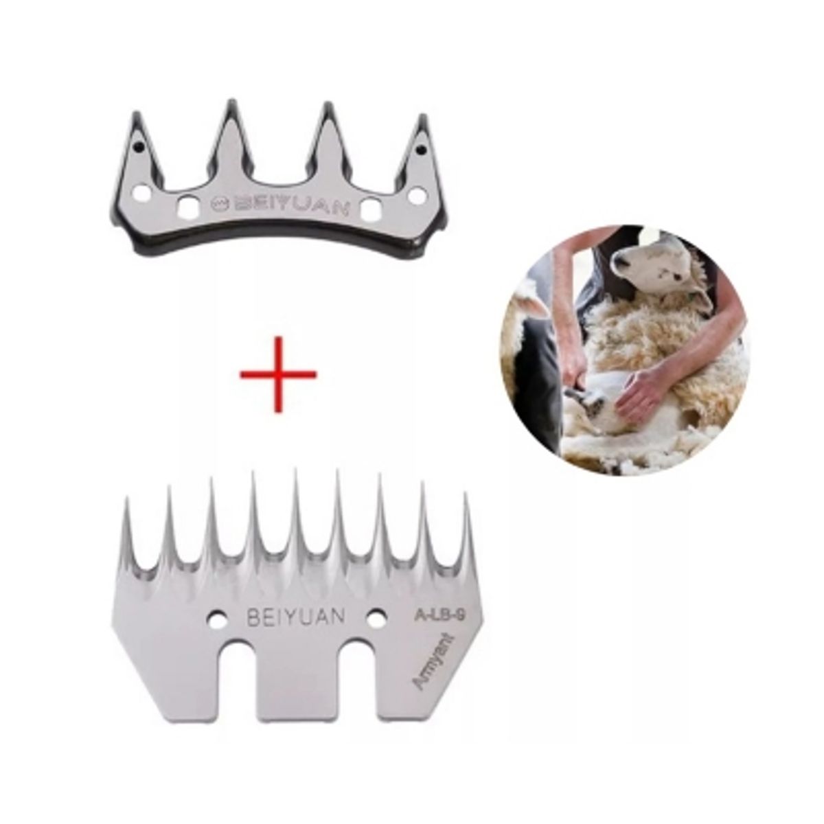 GENERICO - Set Repuesto Cuchillo Esquiladora 4 Y 9 Dientes Lana Oveja