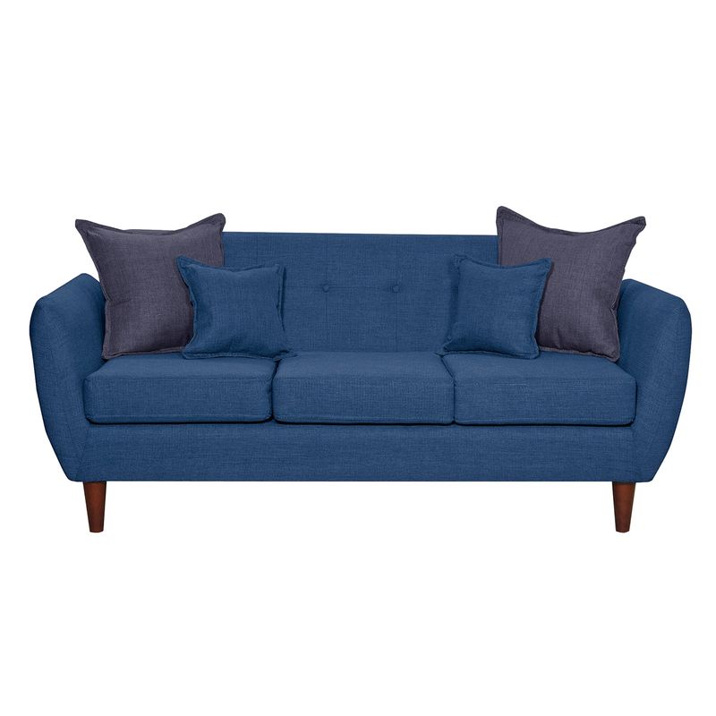 GENERICO - Sofa 3 Cuerpos Huevito Azul.