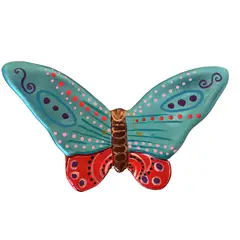 GENERICO - MARIPOSA TURQUESA ROJO