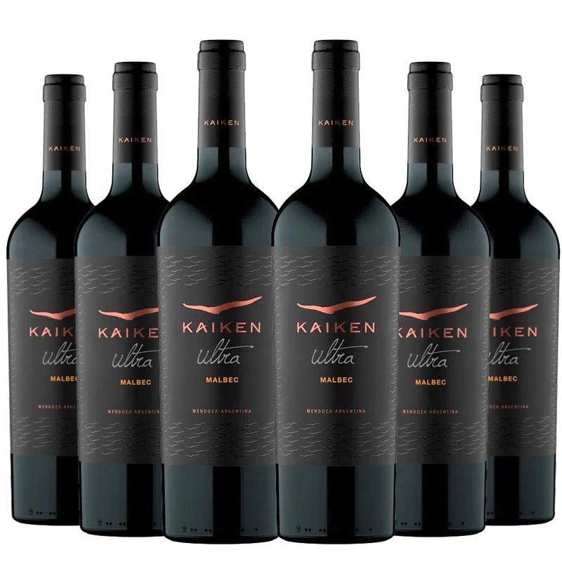 BBVINOS - 6 Vinos Kaiken Ultra Malbec - Rojo - Tamaño Único