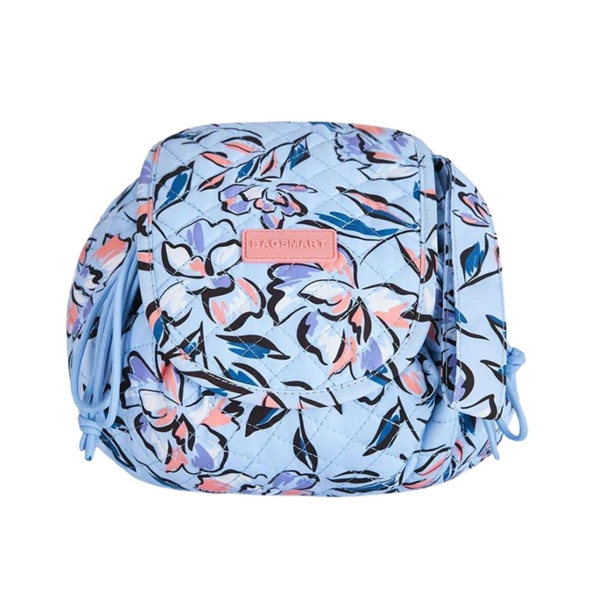 BAGSMART - Bagsmart Cosmetiquero Wanderland Acolchado - Celeste Flores