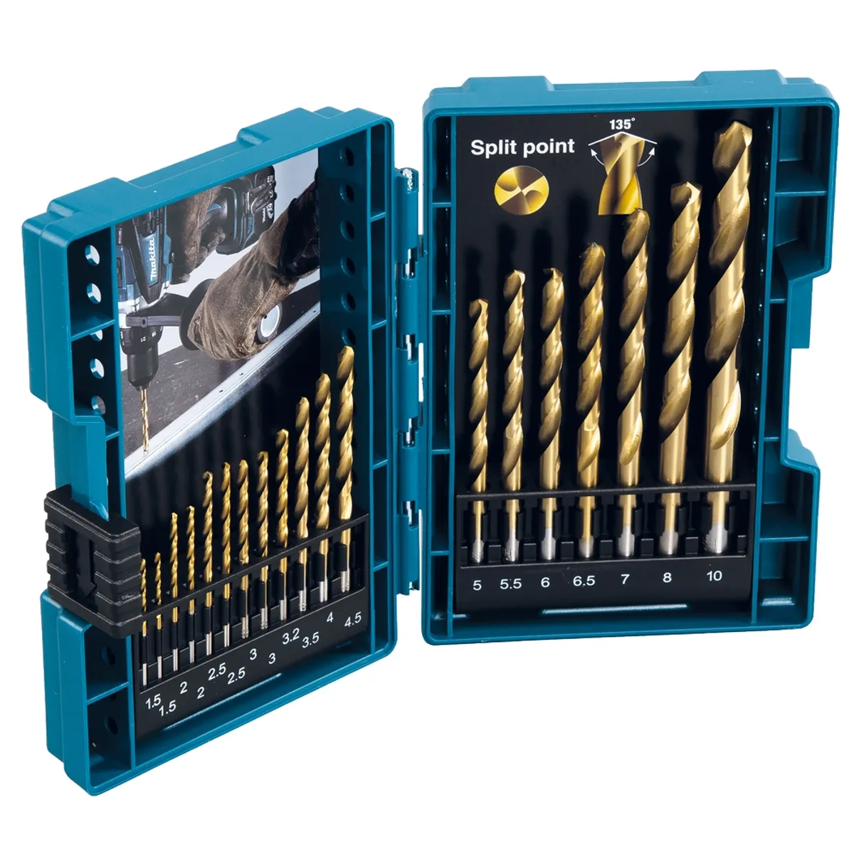 MAKITA - Set Brocas Metal 19piezas Hss Titanio