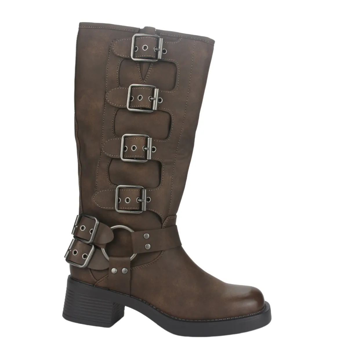 CHALADA - Bota Mujer Café Casual Chalada Biker-2