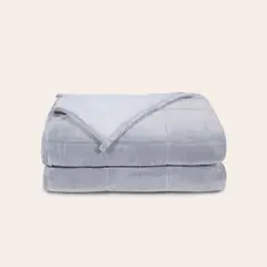 HYPNOS - Frazada Pesada - Minky/Sherpa - Gris - 6 Kg -
