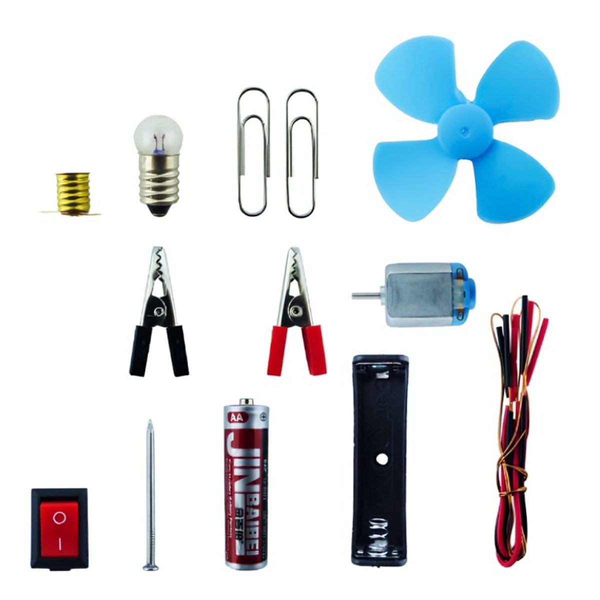 OEM - KIT ELECTRICO ESCOLAR 18 PCS COLORES