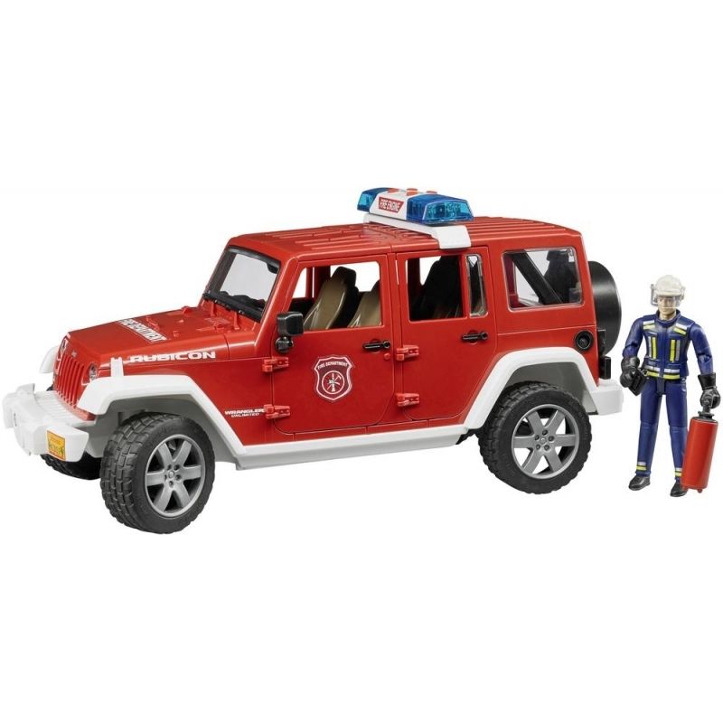 BRUDER - BRUDER 02528 JEEP WRANGLER UNLIMITED RUBICON FIRE DEPT